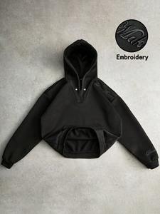 Womens lounge hoodie soft fleece warm winter outfit comfortable casual wear for travel or home fashion clothing - Product Image 6