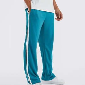 OEM Patchwork Sweatpants Joggers <b>Men</b> Street Style Oversized Sweat Pants Wholesale Low Price Cut And Sew 100% Cotton Fleece - Product Image 3