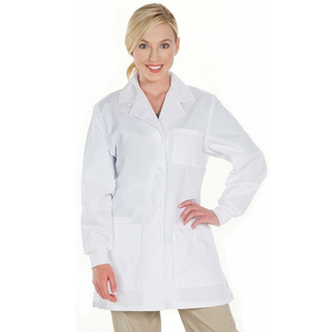 Meilleur prix respirant unisexe médecin manteau toile matériel personnel médical vêtements pour hommes et femmes pour usage hospitalier - Product Image 2
