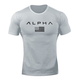 Casual Tshirt Customizable Solid Color Mens T <b>Shirt</b> <b>100</b>% <b>Polyester</b> Soft and Comfort Gym Fitness Tshirt - Product Image 2
