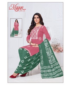 Vestido cosido indio al por mayor con hermoso diseño estampado de algodón para mujer, ropa de fiesta Eid - Product Image 6