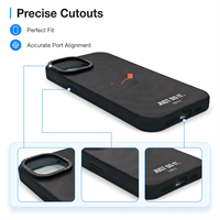 Coque de téléphone transparente antichoc anti-traces de doigts en TPU IML IMD avec coussin d'air et anneau magnétique pour 15/16/17 Pro Max – Design épuré