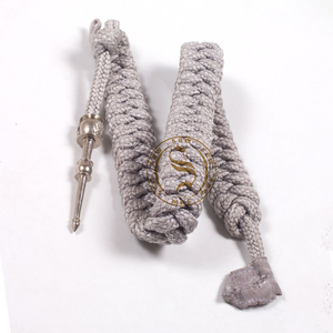 Cordones de hombro de aluminio tipo aiguillette con colgante metálico y silbato, tela 100% viscosa, equipo de uniforme personalizable, defensa personal - Product Image 6