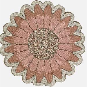 Elegant Seed Beads <b>Beaded</b> Embroidery <b>Placemats</b> Table Setting Colorful Handmade Seed Beads Embroidered Dining <b>Placemats</b> - Product Image 5