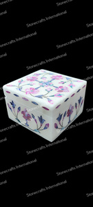 Boîte à bijoux en marbre léger de qualité supérieure Affichage élégant avec stockage sécurisé pour collection directe de l'Inde - Product Image 4