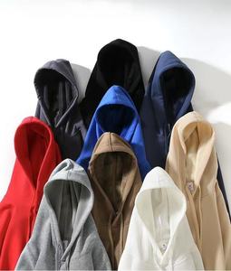Quantité minimale de commande 1 pièce 400G Silver Fox Fleece Logo personnalisé Usine Casual Hoodies Sweat à capuche blanc Heavyweight Mens Casual Blank Color Hoodie - Product Image 1