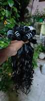 REMI HAIR Extensions de Cheveux Humains Ondulés Bouclés Indiens de Haute Qualité 18 Pouces, 100% Cheveux Vierges Remy Non Traités, 200g, Emballage Machine