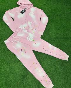 ชุดวอร์มลำลองแบบมีฮู้ดสำหรับผู้ชาย ผ้าฝ้ายฟลีซ 100% แห้งเร็วและระบายอากาศได้ดี - Product Image 2