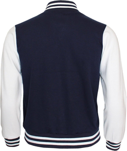 แจ็คเก็ต Letterman Varsity แบบสั่งทำพิเศษ ตัวเสื้อทำจากผ้าขนสัตว์ แขนเสื้อสีขาว เหมาะสำหรับใส่ในฤดูหนาว และแจ็คเก็ต Varsity สุดเท่สำหรับผู้ชาย - Product Image 2