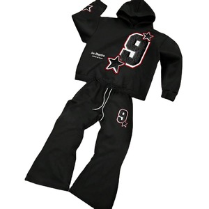 2025ใส่ได้ทั้งชายและหญิงพิมพ์ลายวินเทจมีฮู้ดและกางเกงวอร์มผ้าคอตตอนเป็นมิตรกับสิ่งแวดล้อมไหล่ตกเสื้อฮิปฮอปแนวสตรีท - Product Image 6