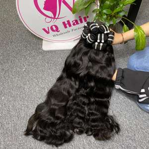 Meilleure vente 100% vierge vietnamien cambodgien naturel vague Machine Double trame Extensions de cheveux humains - Product Image 4