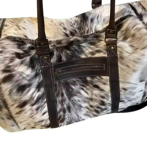Bolsa de lona de piel auténtica de vaca al por mayor, bolsa de viaje grande personalizada de calidad superior para hombres y mujeres, fabricante directo de fábrica - Product Image 1