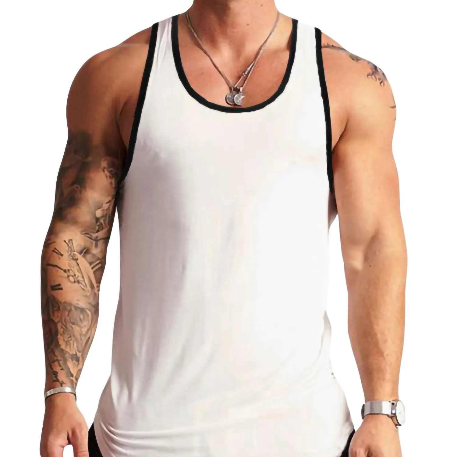 2023-24 Top Design ultimo stile unico canotta da uomo alla moda uomo Fitness Wear tessuto di qualità Premium