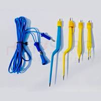 Ensemble de forceps bipolaires américains jetables de haute qualité, 4 forceps, câble de 3 mètres, fabrication américaine, pour la chirurgie canine |   Électrochirurgie en gros