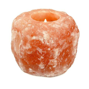 Bougeoirs en sel de l'Himalaya Tea Light Sel de roche rose en cristal naturel Fabriqué de meilleure qualité 1-2 KG Vente en gros du Pakistan OEM - Product Image 5