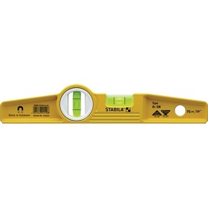 Nivel de burbuja torpédico de grado industrial STABILA 81 SM, 25 cm, aluminio, amarillo, 0.5 mm/m, con bolsa de transporte - Product Image 1