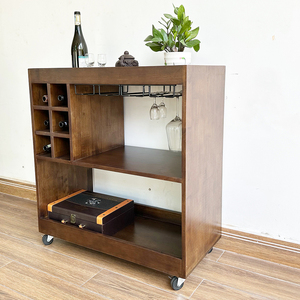 ชั้นวางไวน์ไม้โอ๊คแท้และไม้แผ่นสำหรับบ้านสไตล์โมเดิร์น - Product Image 4