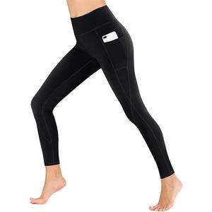 Leggings Deportivos de Alta Elasticidad para Mujer, Cintura Alta, Levanta Glúteos, Pantalones de Yoga, para Correr, Fitness, Entrenamiento, Color Negro - Product Image 2