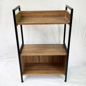 VEGA Bibliothèque minimaliste à 2 niveaux avec tiroirs en bois pour salon, chambre et école - KS68117 - Product Image 3
