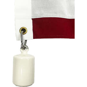 ตุ้มถ่วงน้ำหนักธงอะลูมิเนียมแบบตาเดียว 3 ปอนด์ สำหรับติดตั้งด้านล่างธงกลางแจ้ง ป้องกันธงปลิวไหว อุปกรณ์เสริมสำหรับแสดงธงในพื้นที่ลมแรง เพิ่มความมั่นคงของธง - Product Image 4