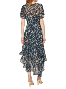 Robe asymétrique bleue de qualité supérieure parfaite pour la collection de vêtements de fête disponible au meilleur prix d'Inde - Product Image 3