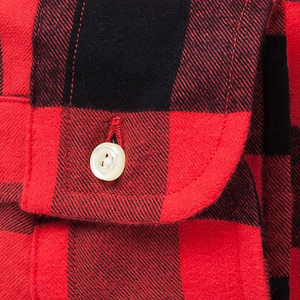 Chemises en flanelle pour hommes, de haute qualité, décontractées d'hiver, rayées vert clair, boutonnées, coupe classique, manches longues, 100% coton, respirantes - Product Image 4