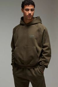 Chándal de entrenamiento activo personalizado de alta calidad para hombre, chándal en relieve, chándal informal transpirable de calidad superior - Product Image 3