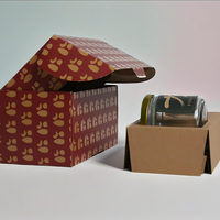 Boîtes d'expédition ondulées à cordon avec motif de logo personnalisé de luxe stratification mate étanche livraison gratuite pour les petites entreprises