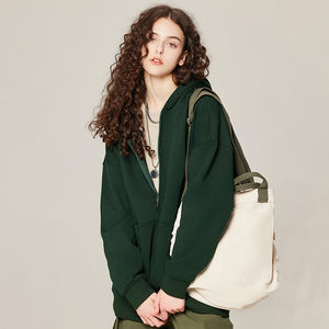 Sudaderas con Capucha Personalizadas Unisex 100% Algodón con Cierre, Estilo Holgado de Felpa Francesa, Moda Urbana, Servicio OEM - Product Image 6