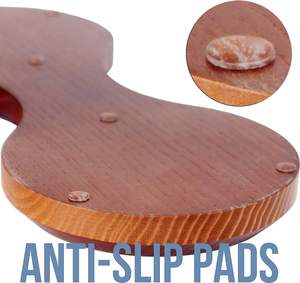 Porte-fil en bois mécanisme de virevoltage en métal avancé Lazy Susan grand support boule broche couture crochet outil laine cordon organisateur - Product Image 4