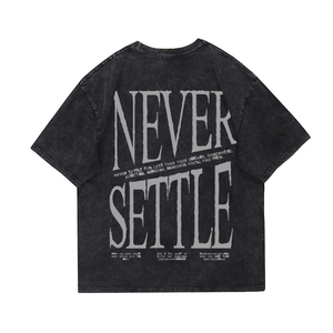 Camiseta gráfica de calle para hombre 100% algodón con estampado de transferencia de calor de gran tamaño - Product Image 4