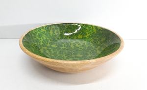 Tazón de cocina de madera y trabajo de Meena con diseño floral, cuenco de mesa de madera maciza de forma redonda de calidad de lujo, cuenco para servir hecho a mano - Product Image 4