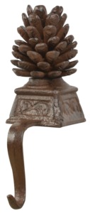 Soporte de calcetín de Navidad de hierro rústico para chimenea Mantel estante colgante decorativo festivo para decoración del hogar de vacaciones - Product Image 2