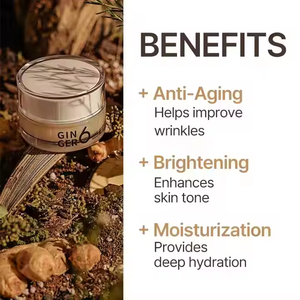 ครีมน้ำแอคทีฟวีแกน GINGER6 50มล. ครีมบำรุงผิวหน้าต่อต้านริ้วรอยเกาหลี76% สารสกัดจากขิง10ชนิดกรดไฮยาลูโรนิกเปปไทด์" - Product Image 5