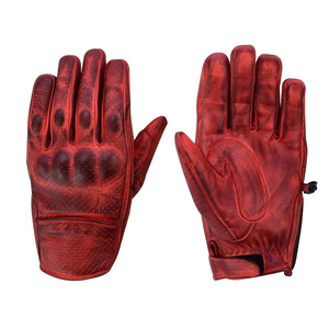 Guantes de Motocicleta de Cuero Puro, Totalmente Personalizables, de Calidad Profesional, Diseños y Logotipos Personalizados, Directo de Fábrica - Product Image 2