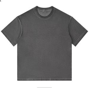 T-shirt couleur délavée à l'acide T-shirt délavé à l'acide surdimensionné pour hommes T-shirt délavé pour hommes - Product Image 1