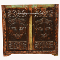 Beau buffet en bois recyclé sculpté à la main, meubles de maison antiques indiens, Buffets, coffre en bois, recyclage, Reproduction, meubles