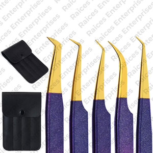 Pince à épiler professionnelle d'extension de cils entièrement personnalisée réutilisable toutes les tailles disponibles prix de gros - Product Image 3