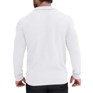 SIBRIN Fabricado en fábrica Cremallera de calidad superior para camiseta Jersey sólido Logotipo personalizado Unisex Mangas cortas Golf Athletic Casual - Product Image 3
