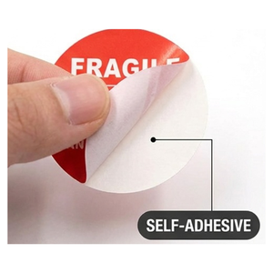 Etiquetas Adhesivas de Vidrio Frágil, Etiquetas de Papel Impermeables, Etiquetas Redondas de Precaución, Embalaje, Envío, Negocios, Impresión Offset - Product Image 2