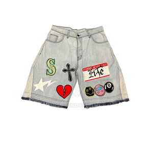 2024 High Quality Comfortable <b>Men</b> <b>Jeans</b> Shorts Pakistan Made Color Contrast <b>Men</b> <b>Jeans</b> Shorts - Product Image 1