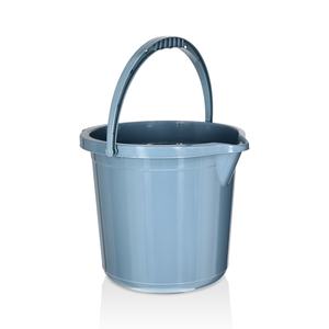 Seau de nettoyage en plastique PP écologique de 12 L, durable, de style européen moderne, avec poignée, pour un usage domestique quotidien et le rangement - Product Image 4