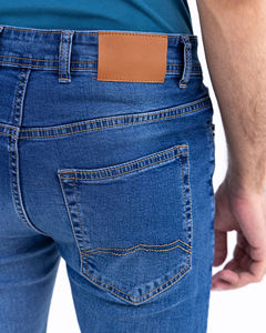 กางเกงยีนส์ผู้ชายทรงสลิมยืด แฟชั่นใหม่ กางเกงยีนส์ผู้ชายทรงสลิมทันสมัย สไตล์สตรีทแวร์ ใส่สบายทุกวัน - Product Image 3