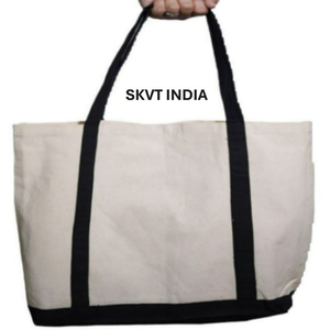 Sac fourre-tout en toile 100% coton, logo personnalisé, grande capacité, écologique, résistant, multi-usages, pour les courses, la plage, les achats - Product Image 1