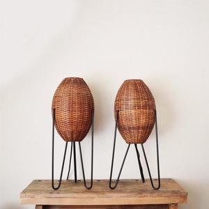 handmade customized design Table Lamp cane desk lamp <b>decorative</b> Rattan table lamp and <b>lighting</b> with creative weaved design - Product Image 6