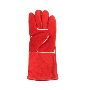 Guantes de soldadura de cuero y protección para las manos del soldador Guantes de trabajo duraderos para seguridad OEM y ODM disponibles - Product Image 6