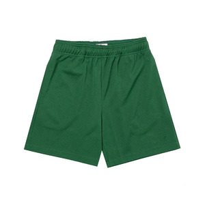 Short de sport d'été en coton 320 g/m² avec logo personnalisé surdimensionné Vintage taille élastique cordon de serrage Style décontracté anti-rides solide - Product Image 3