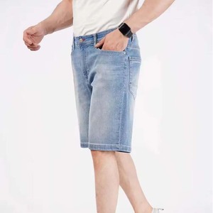 Hip Hop Baggy Fit Pantalones de mezclilla de longitud corta Hombres Pantalones vaqueros lavados de pierna recta Pantalones cortos para hombres Ropa casual Pantalones cortos de mezclilla para hombres - Product Image 6