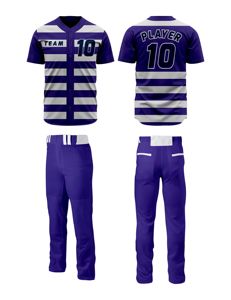 Custom Made Baseball Team Uniform Jerseys 100% Polyester Mesh Quick Dry Breathable V-Neck Short Sleeve Side Pockets - Product Image 4