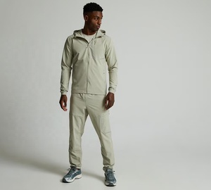 Chaqueta cortavientos impermeable con capucha para hombre, con cierre de cremallera de nailon tejido bordado, cortavientos impermeable para hombre - Product Image 2